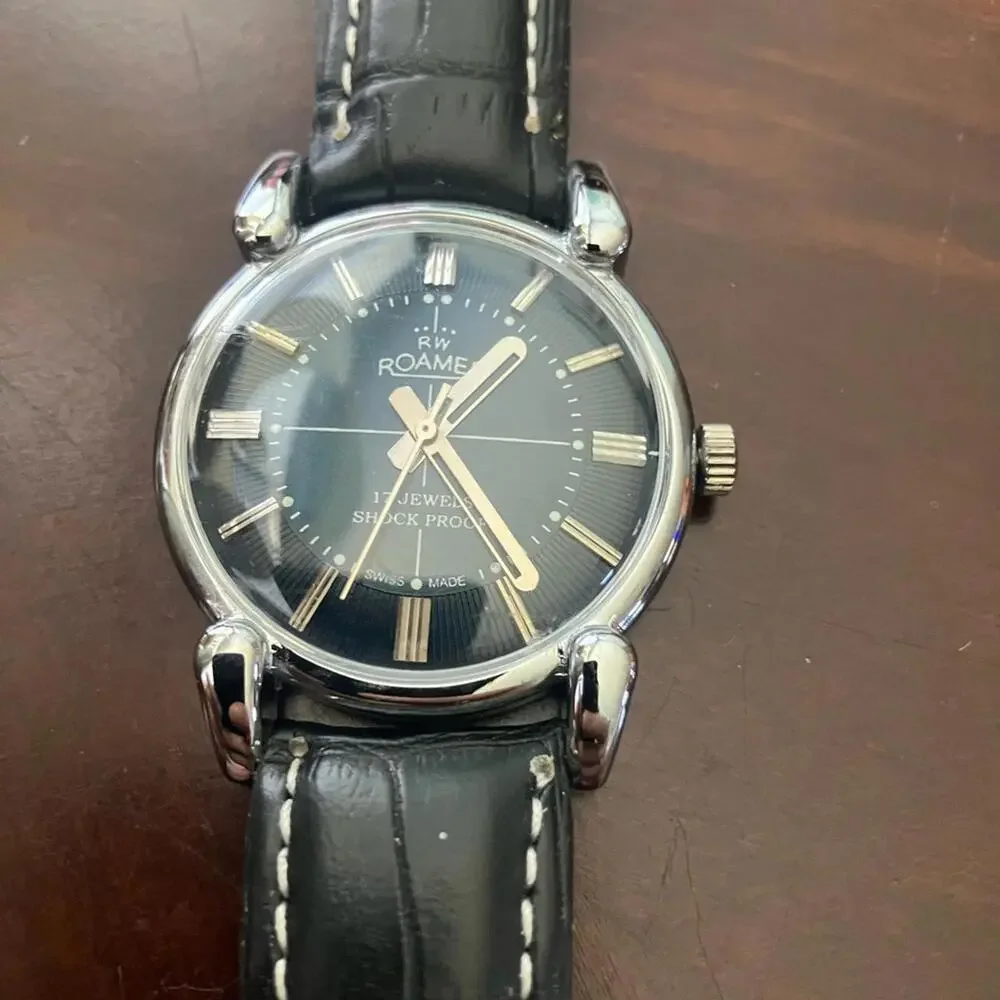 Roamer vintage 1970s Hand Wind‎ Rare Men's Watch